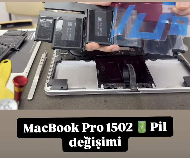 MacBook Pro A1502 Batarya Değişimi Hizmeti